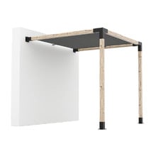 Toja Grid Wall Mount Pergola Bracket & Square Shade Sail Set